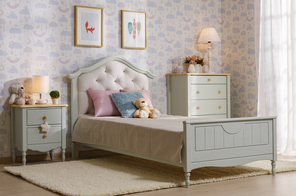 Кровать Айно №17 с мягким изголовьем 1200х2000