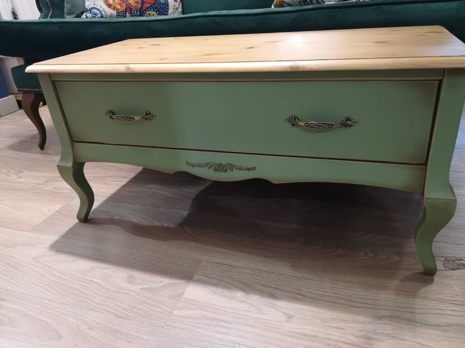 Тумба с ящиком массив сосны Ари-Прованс №8