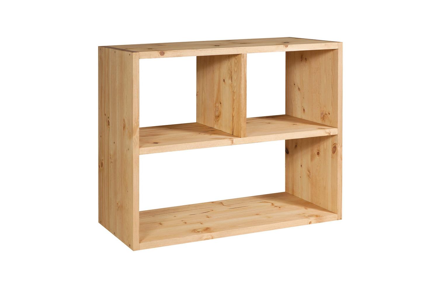 Стеллаж из дерева светлый Арль 3  секции KCCCN