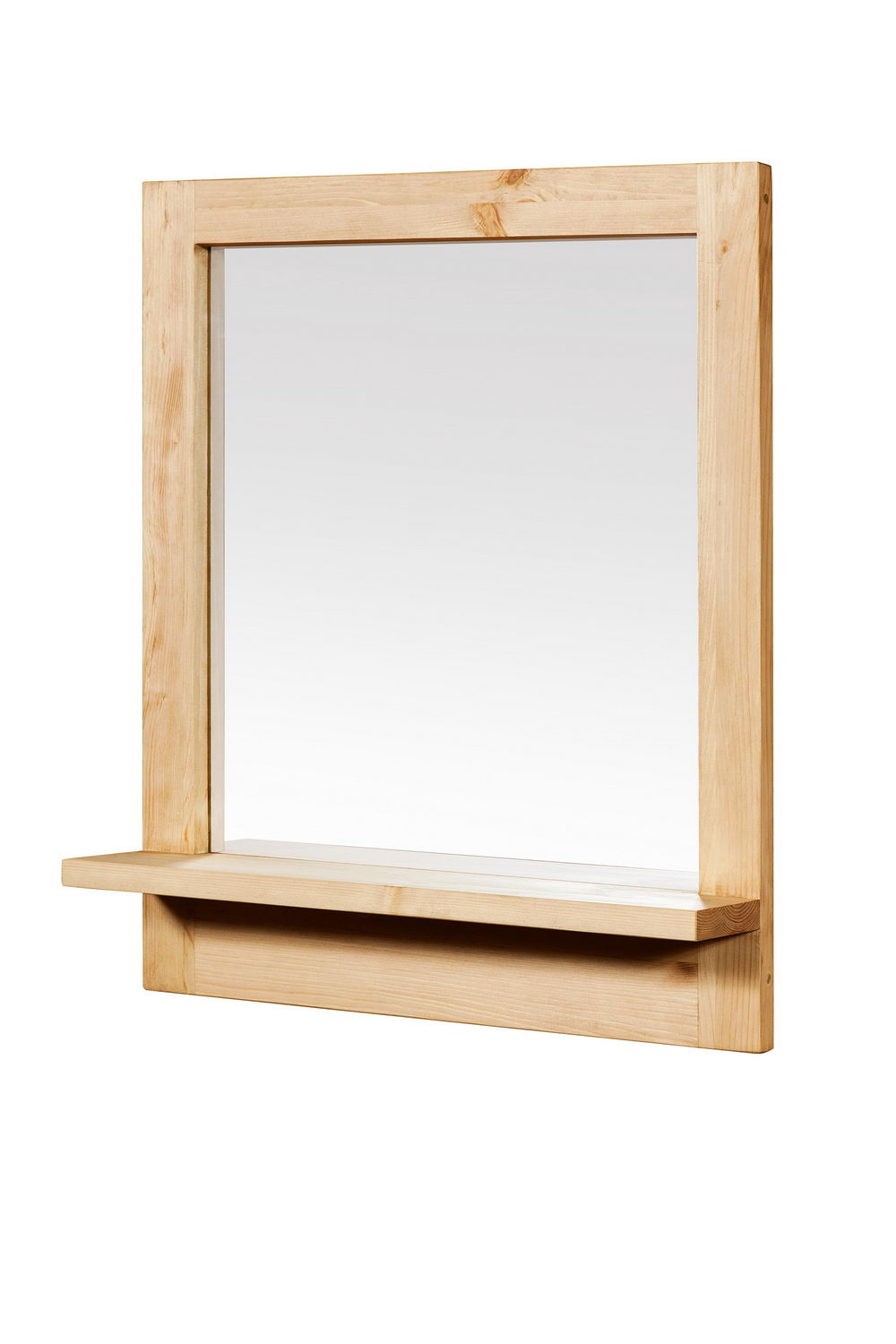 Зеркало из дерева с полкой Арль с полкой KNM9