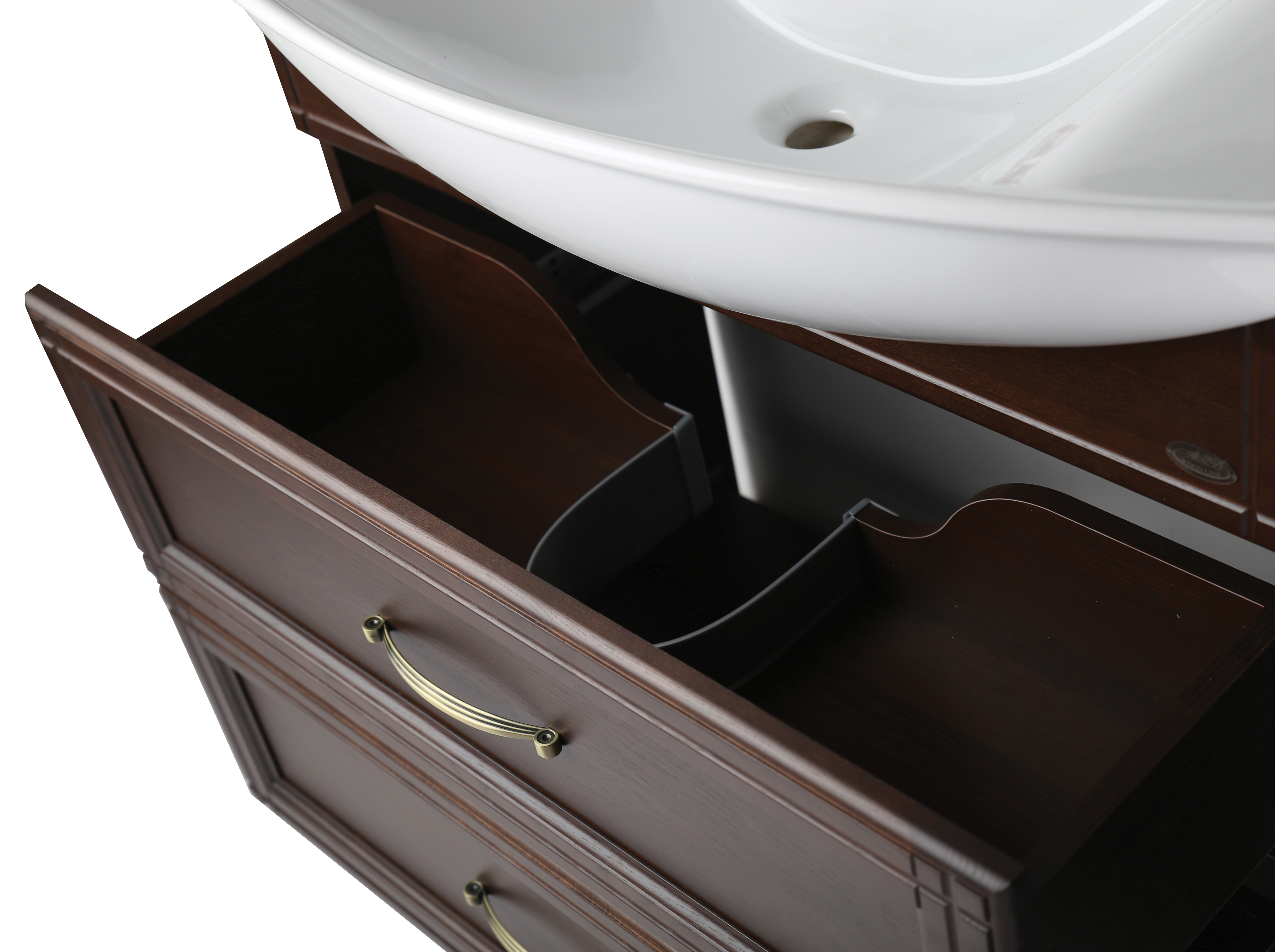 Тумба с 2 ящиками Берта-85 массив ясеня