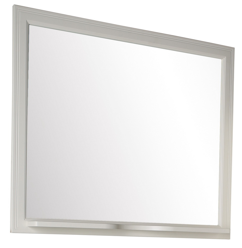 Зеркало белое Монте 80 с полочкой