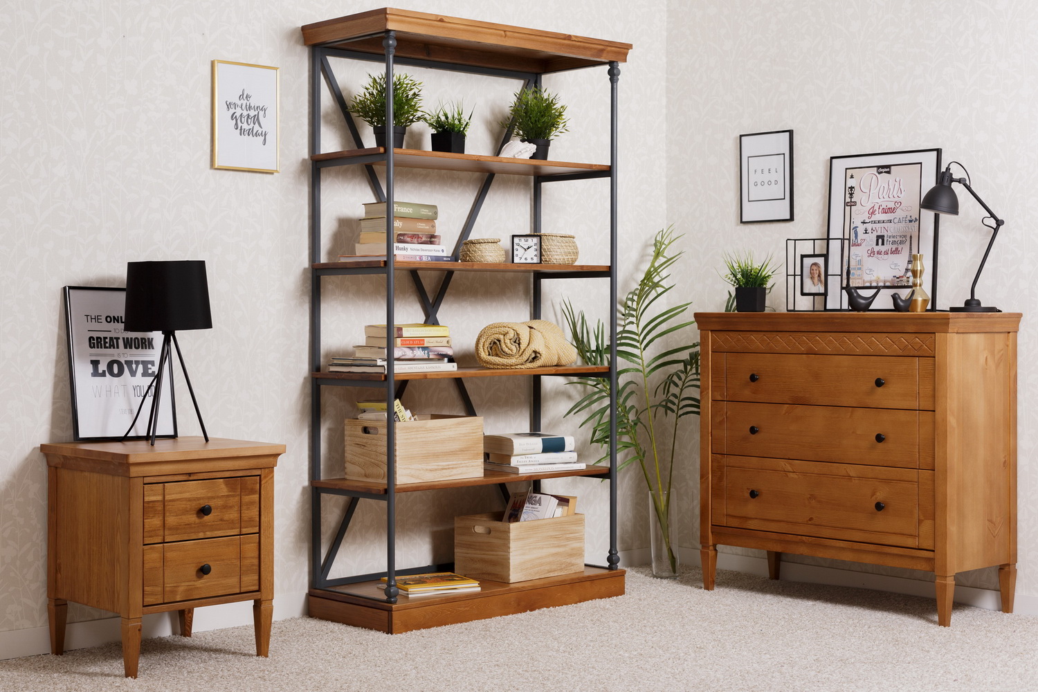 Комод с ящиками массив сосны Дания №6