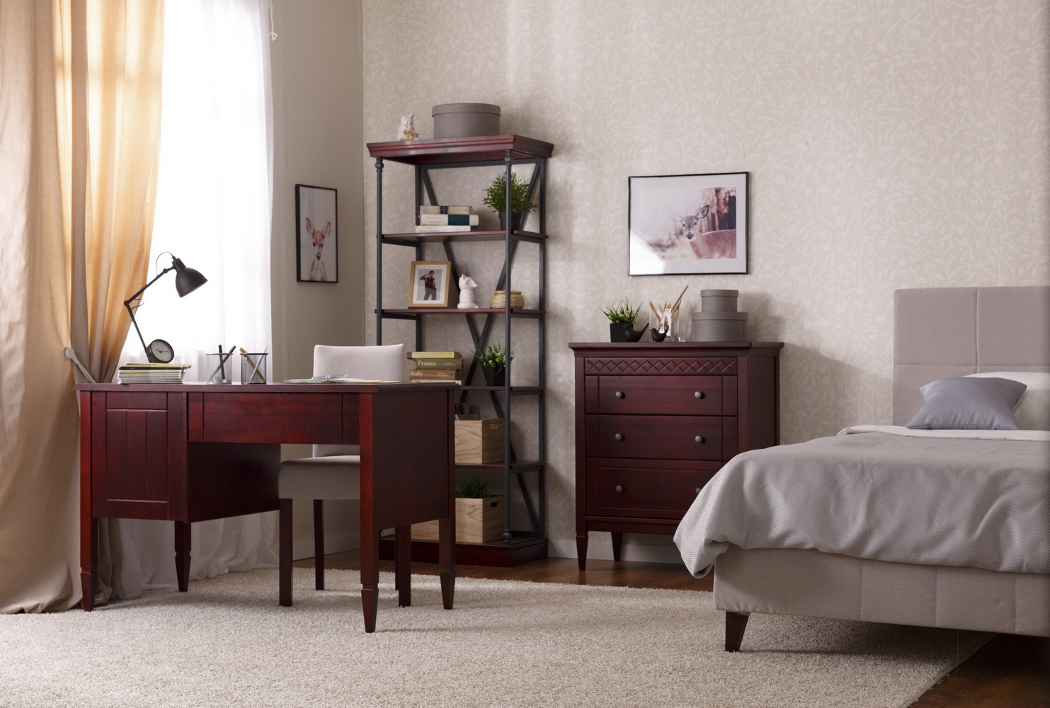 Комод с ящиками массив сосны Дания №6