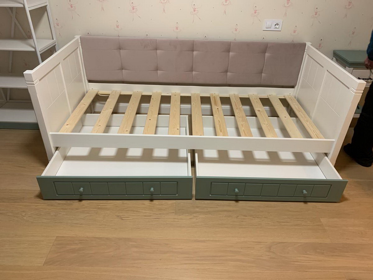 Тахта Дания №3 мягкая  800х2000  с ящиками