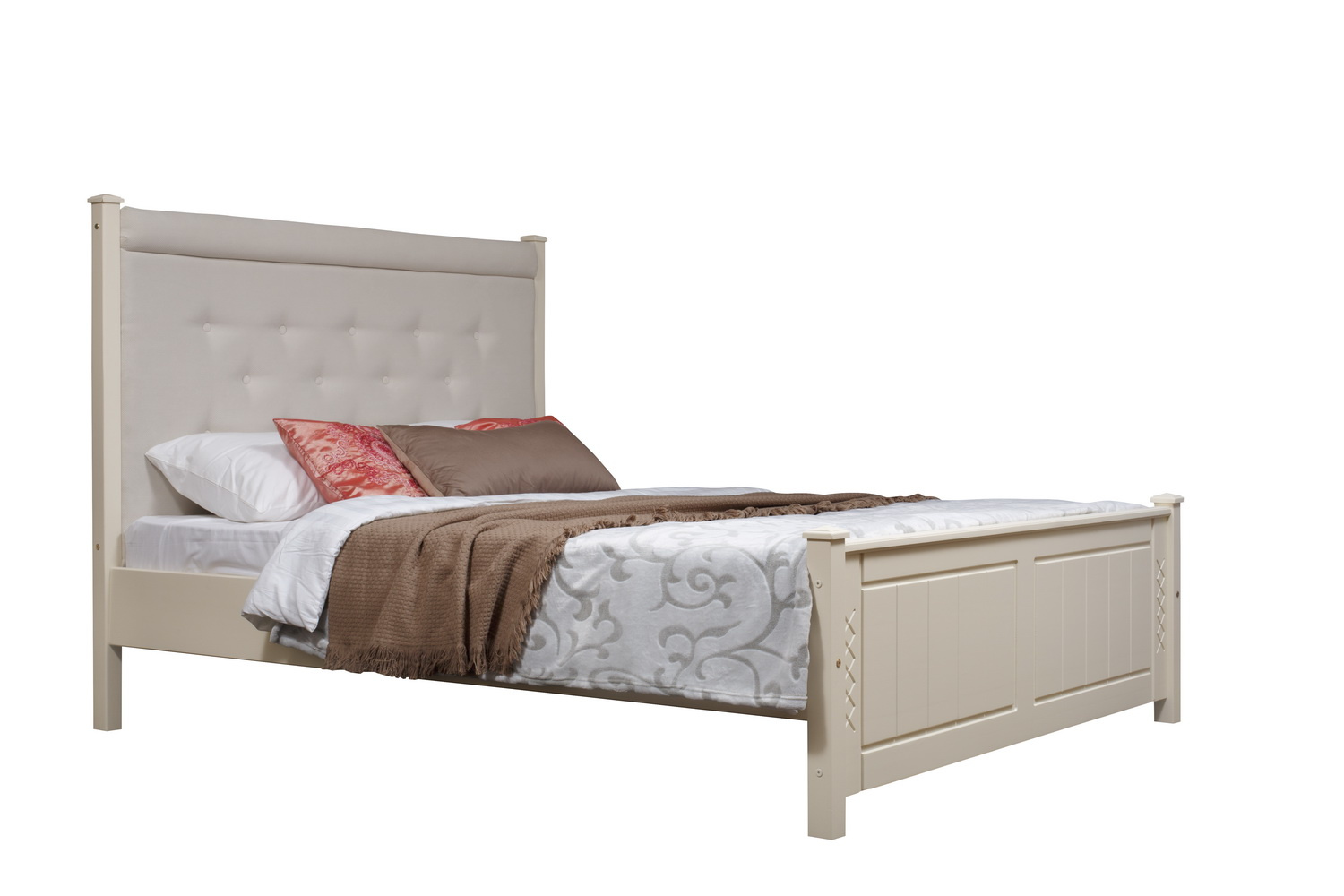 Кровать Дания 4 с мягким изголовьем 1400х2000