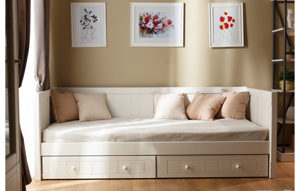 Тахта с ящиками Дания №3 900х2000 с ящиками