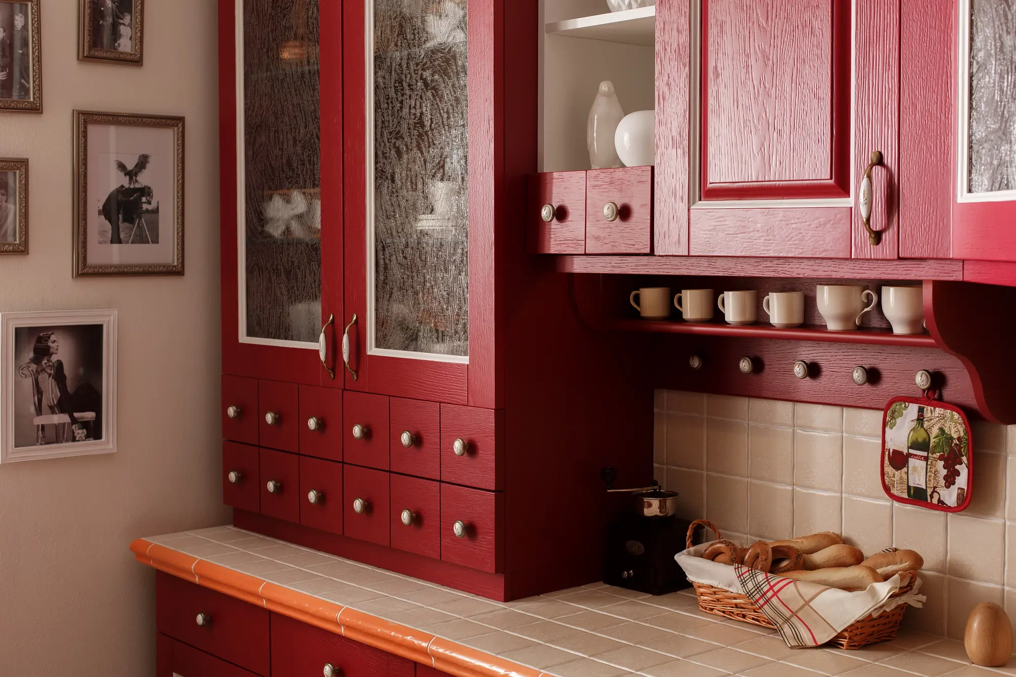 Кухня деревянная Red (цена за п/м)