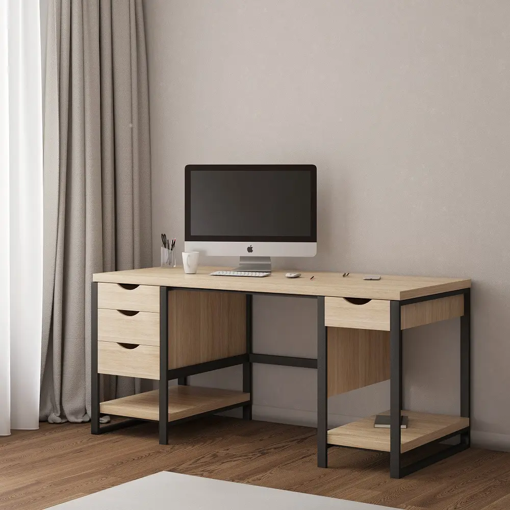 Стол рабочий 4 ящика 07-03