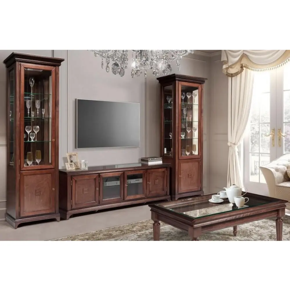 Шкаф с витриной Луксор ГМ 6611