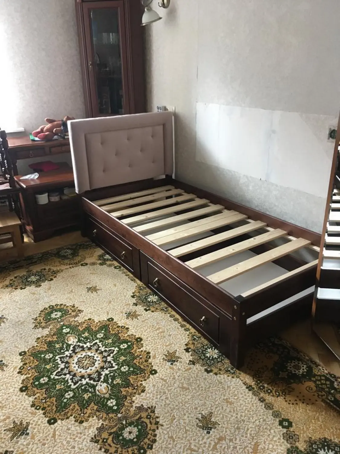 Кровать Классик-2/1 с мягким изголовьем 800х2000