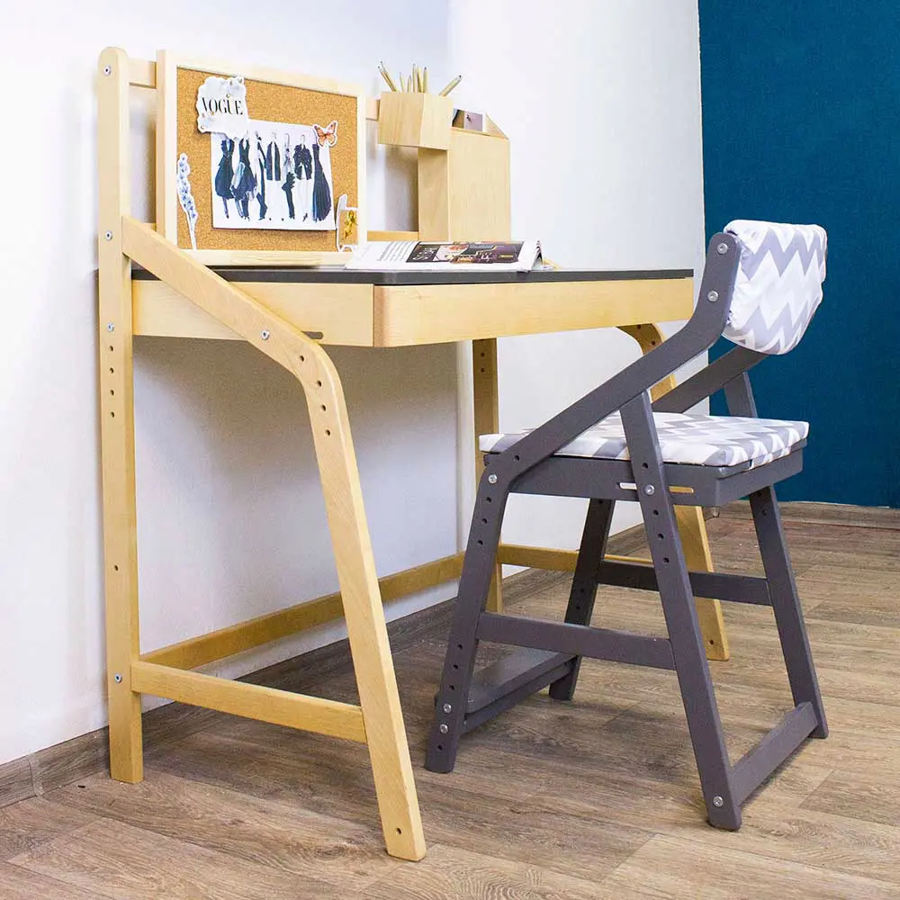 Стол массив  Rabbit   Wood UNO серый  