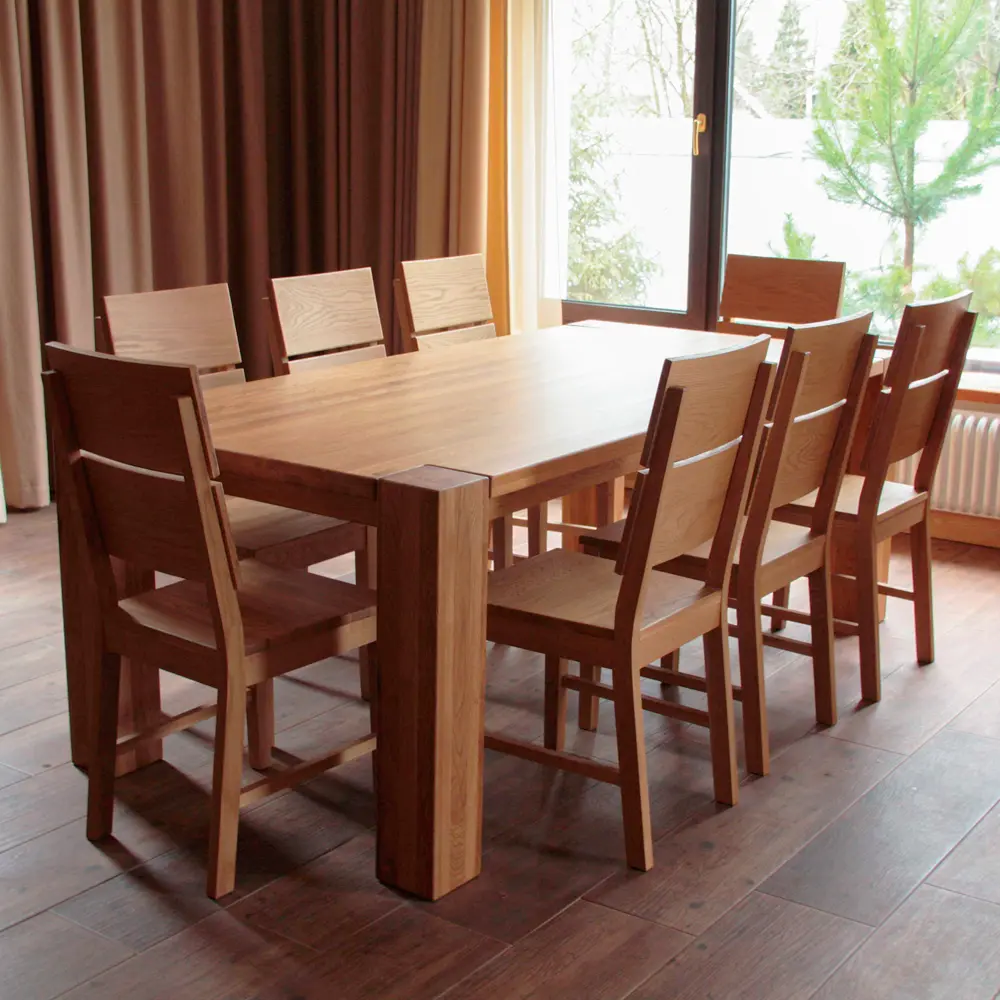 Стол обеденный дуб Аляска 1800*1000 (нога 120) "Премиум"