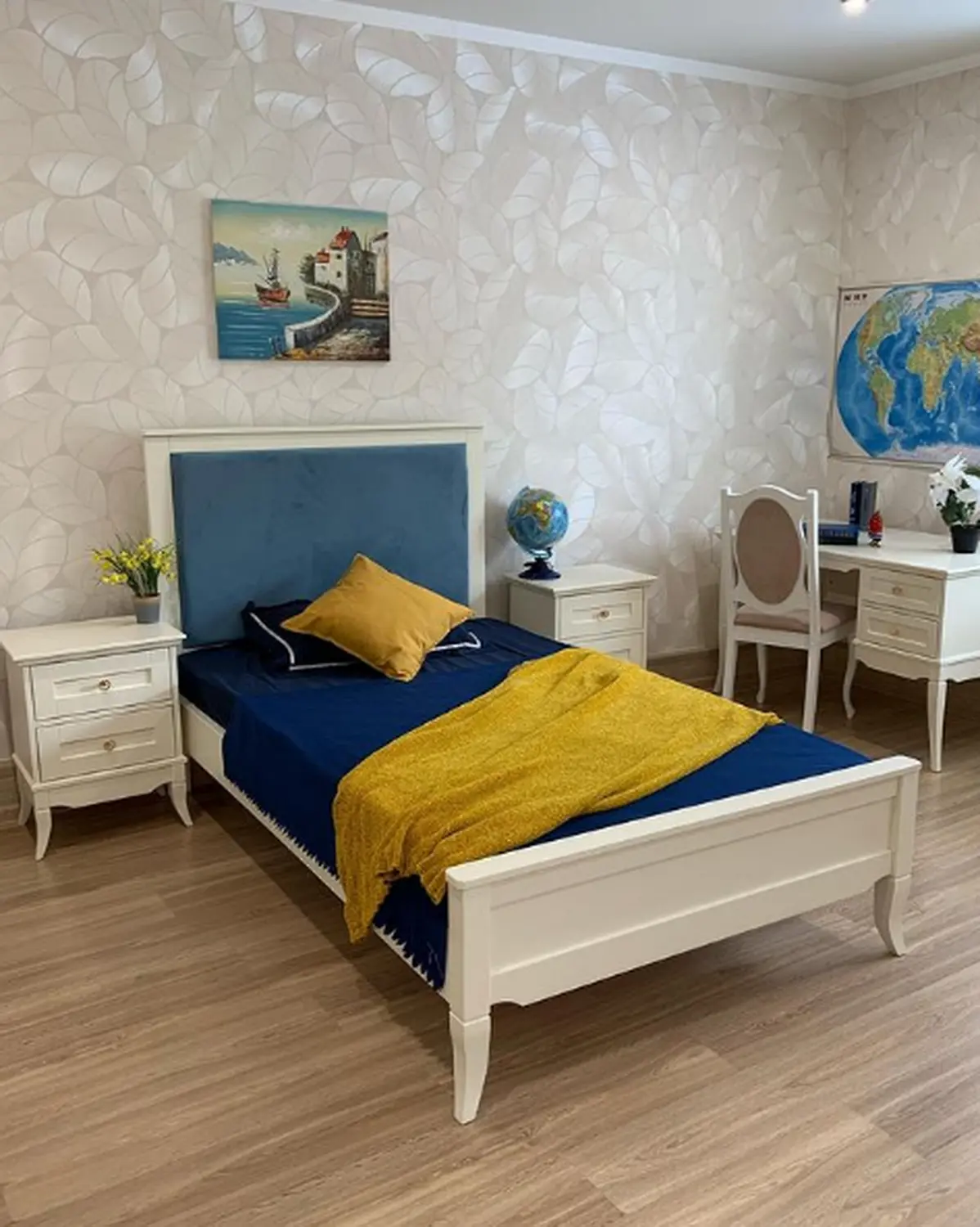 Кровать "Римини" 1200х2000 с мягким изголовьем