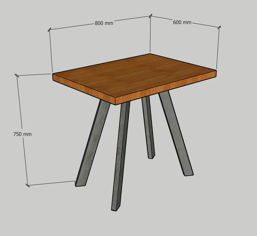 Стол кухонный квадратный 06-04