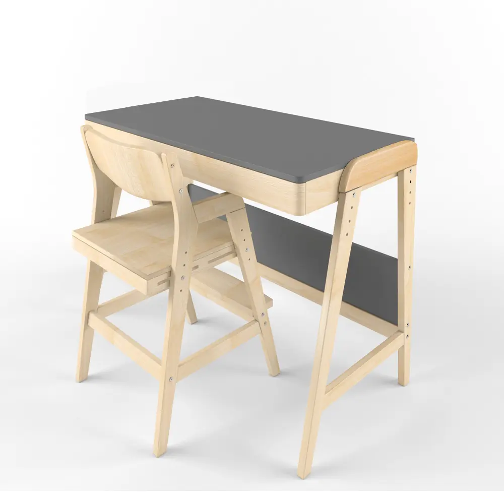 Стол деревянный  Rabbit   Wood Вуди серый  