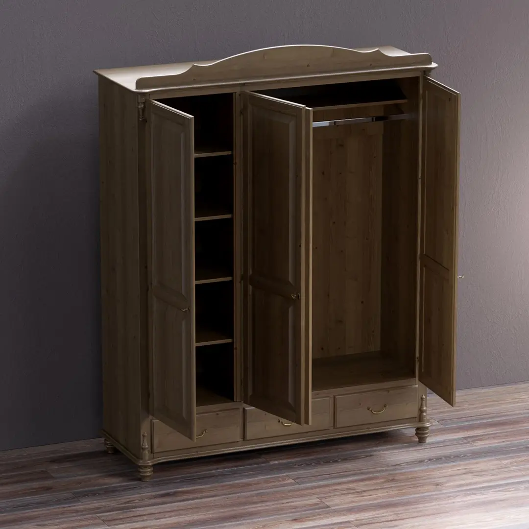 Шкаф Скандия 3 ств с ящиками 3.14.01