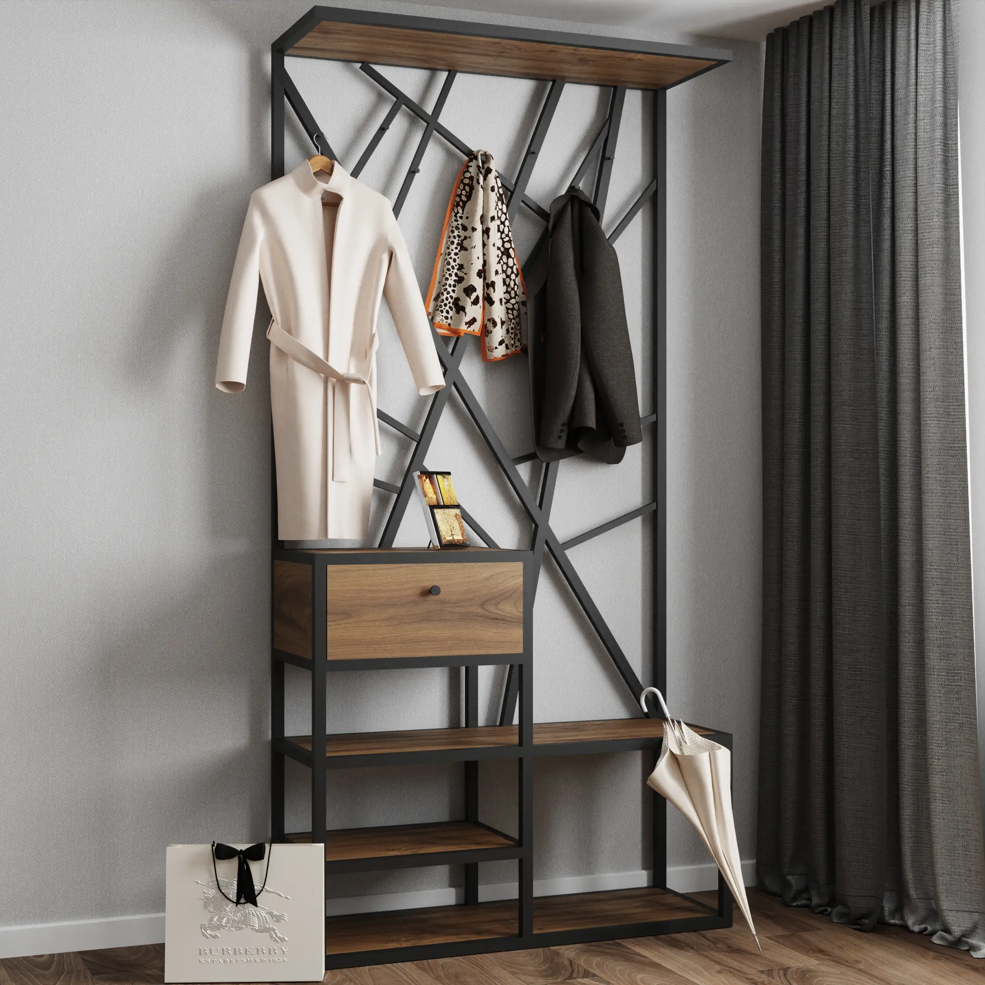 Вешалка 1 ящик 01-08