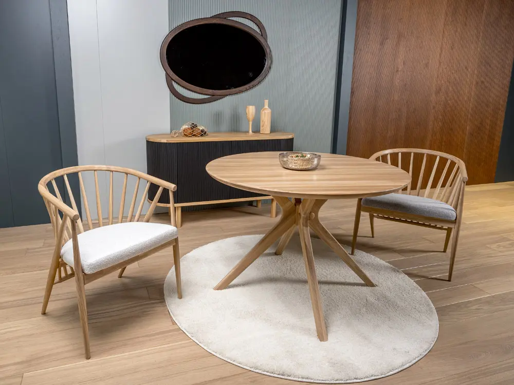 Стул из дуба Дженни комфорт мягкий кожа