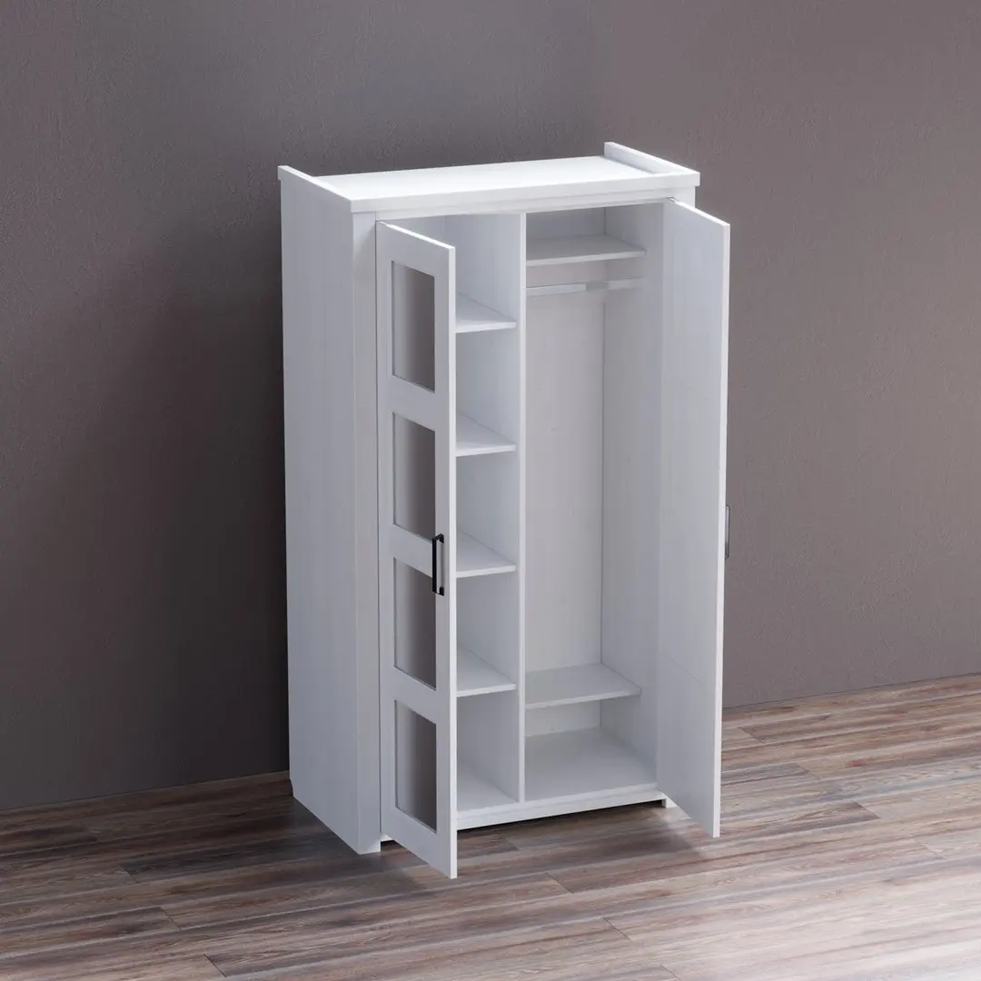 Шкаф Ярви 2-х створчатый комбинированный 3.22.02