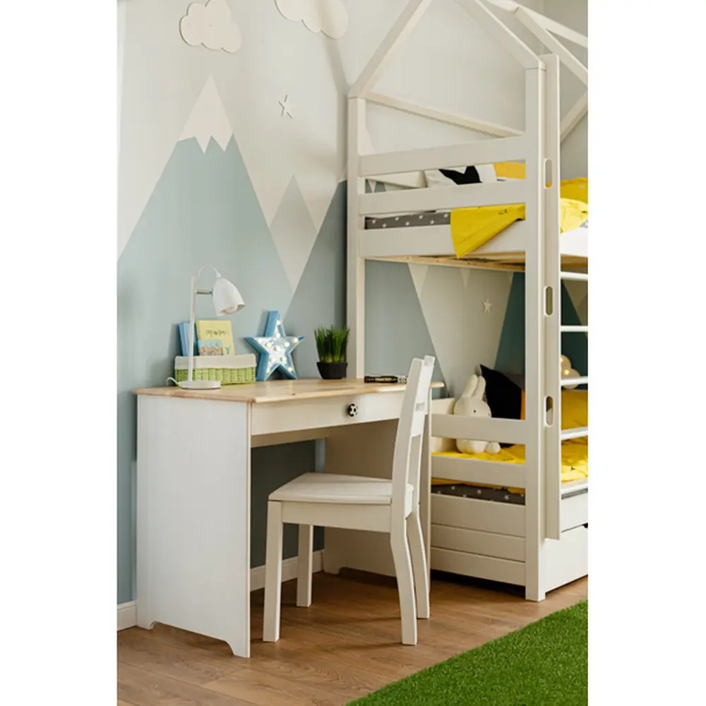 Детский стол с выдвижным ящиком массив сосны ТК №7