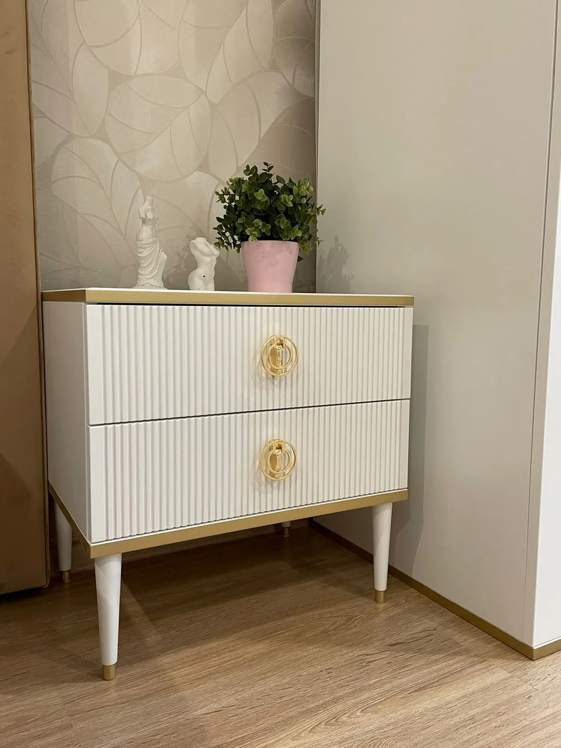 Тумба Глория прикроватная 2 ящика