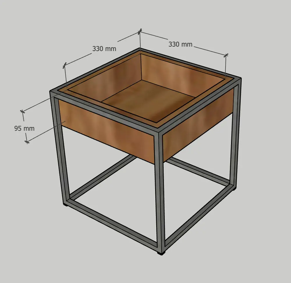Журнальный стол квадратный 05-10