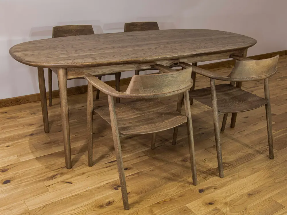 Стол овальный массив Медуза обеденный 1600