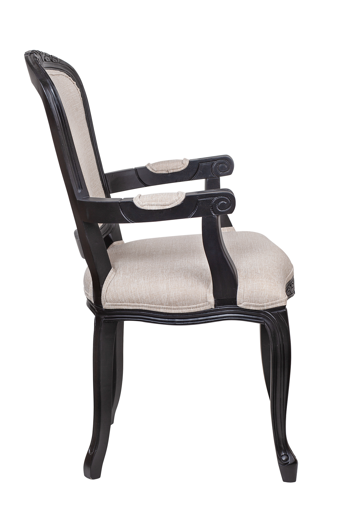 Мягкий стул с подлокотниками Gran Arm Beige V2