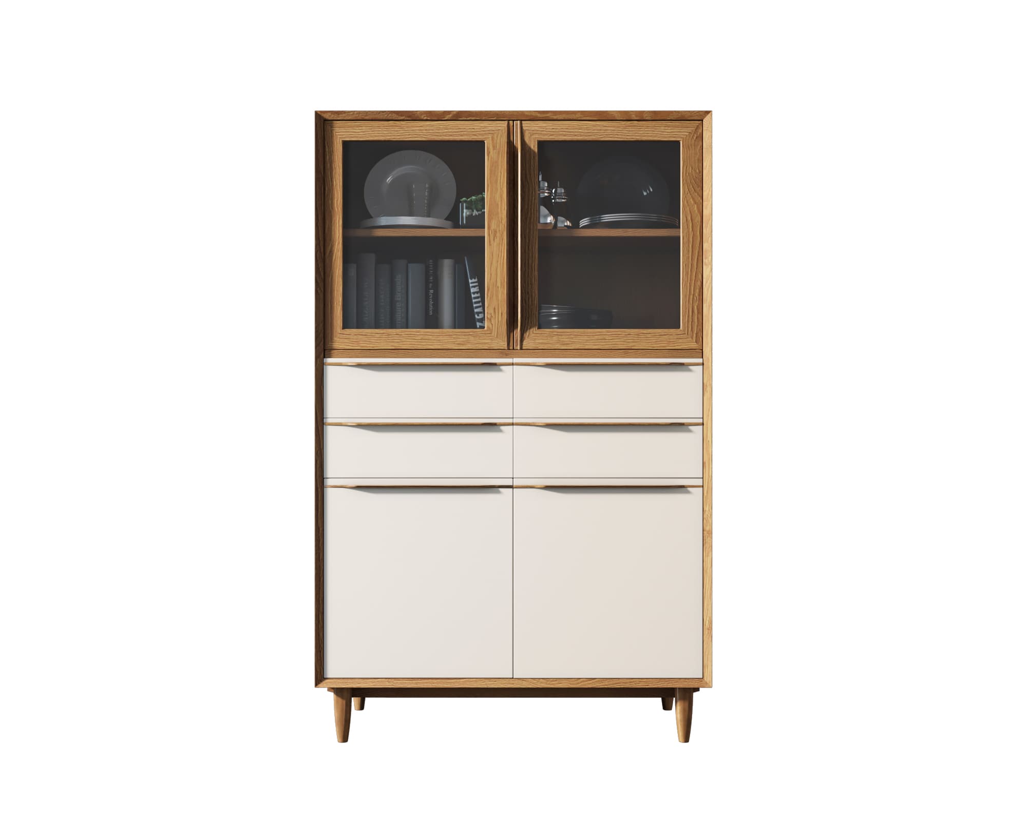 Буфет большой массив "Bruni white" большой