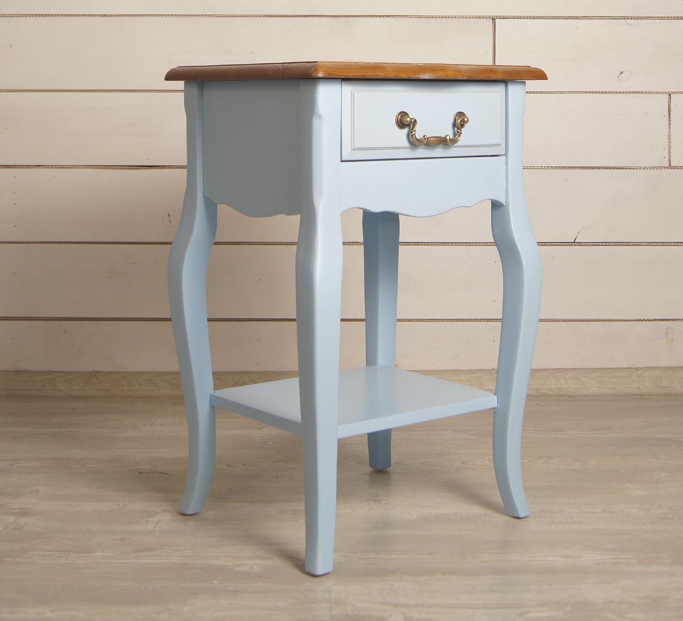 Прикроватная тумба "Leontina Blue" с одним ящиком