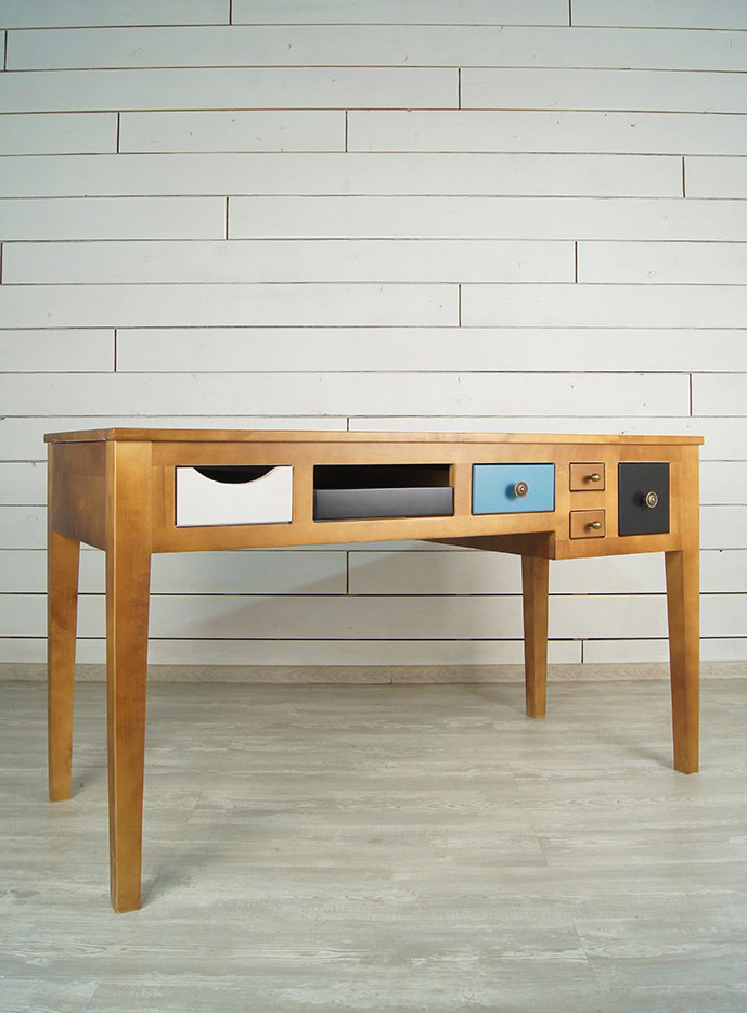 Рабочий стол с 6 ящиками "Aquarelle Birch"