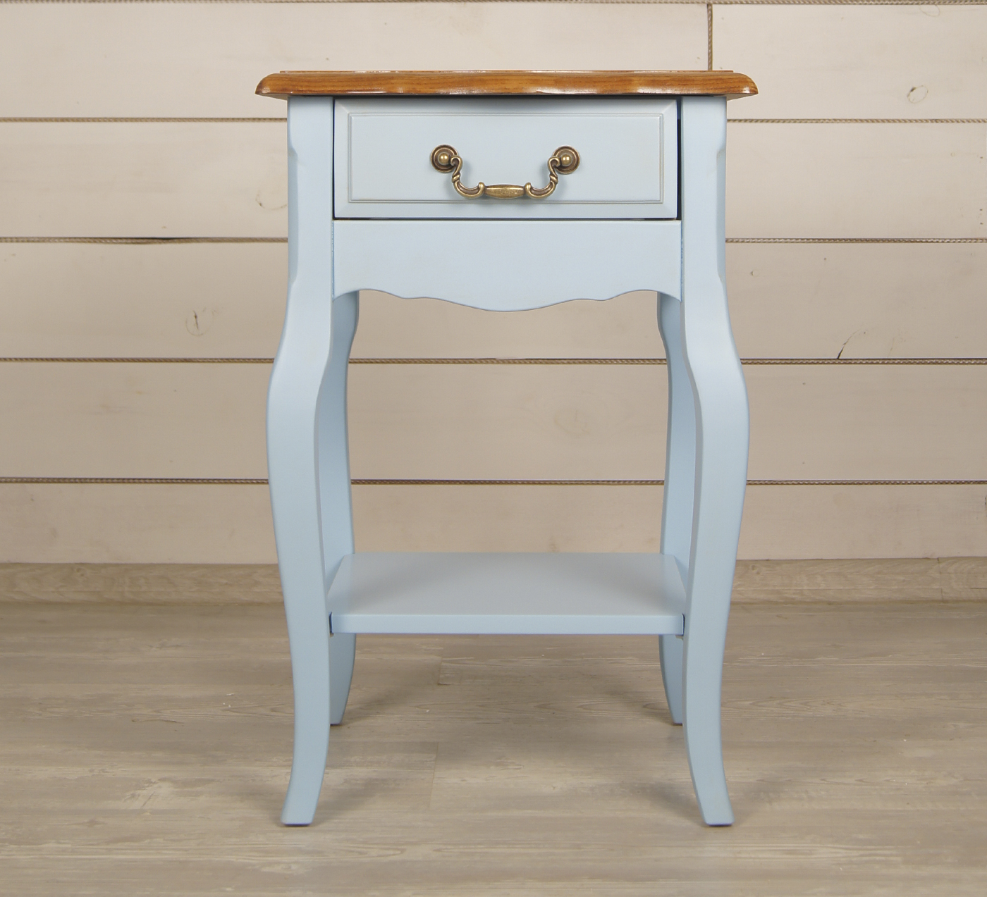 Прикроватная тумба "Leontina Blue" с одним ящиком