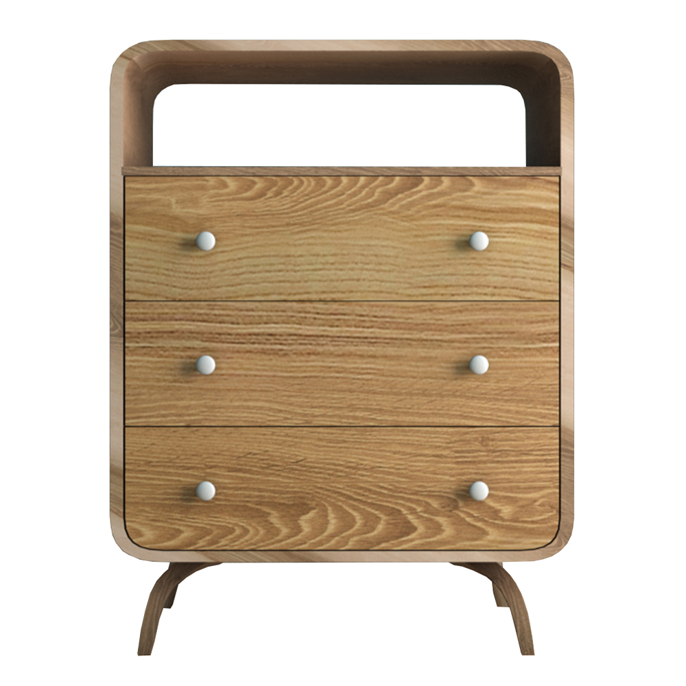 Высокий комод с 3 ящиками «Ellipse" с тремя ящиками