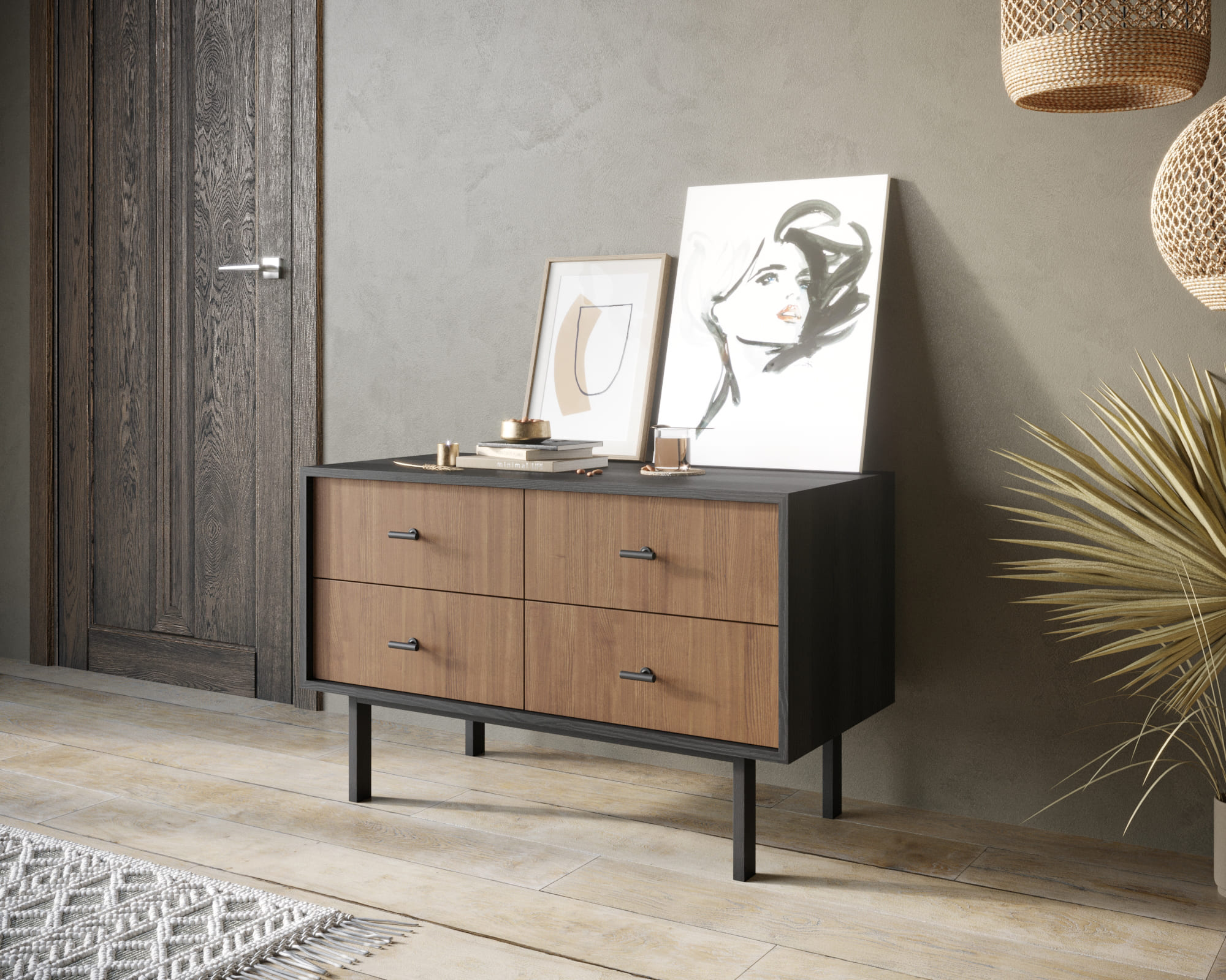 Комод с четырьмя ящиками "Emerson"