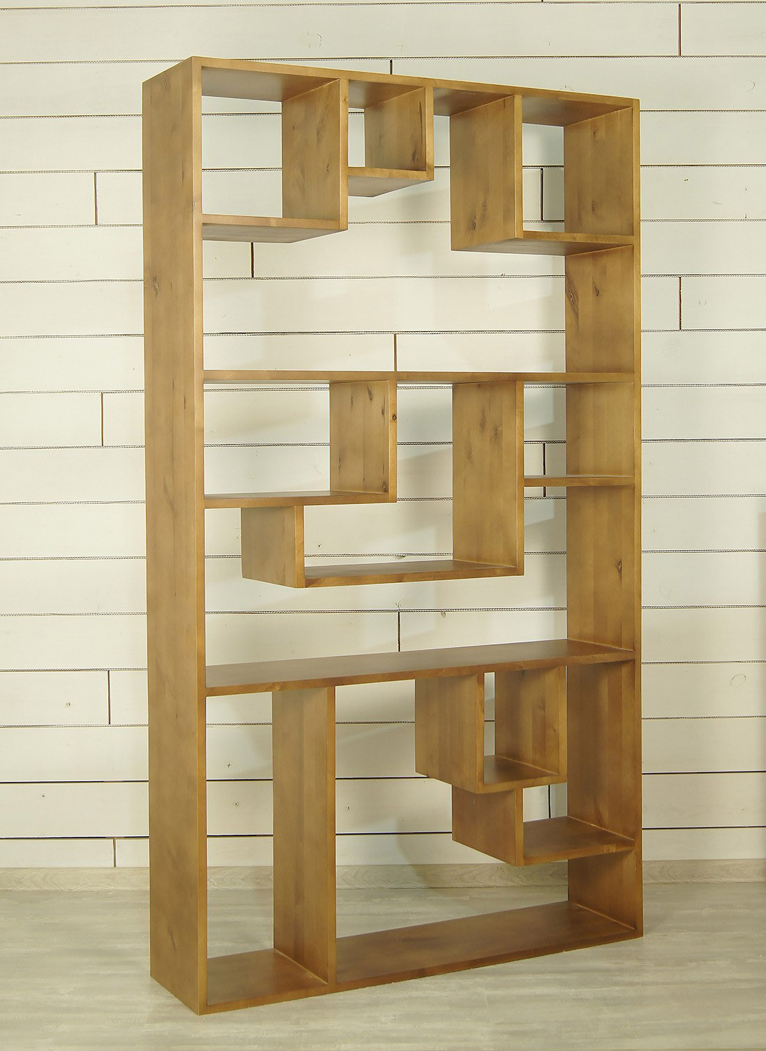 Открытый стеллаж массив дерева в стиле Лофт «Aquarelle Birch»