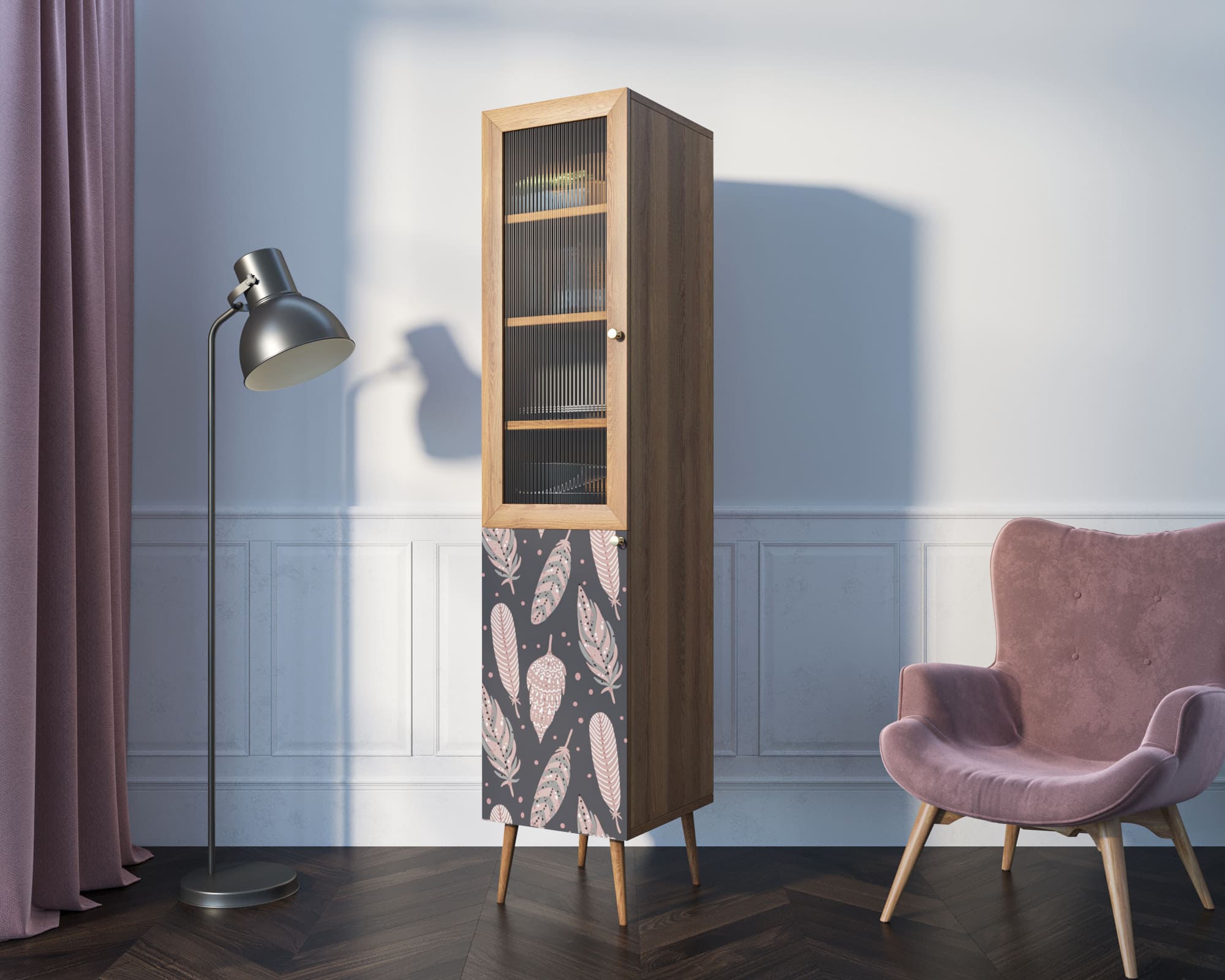 Буфет с дверцей "Berber" узкий