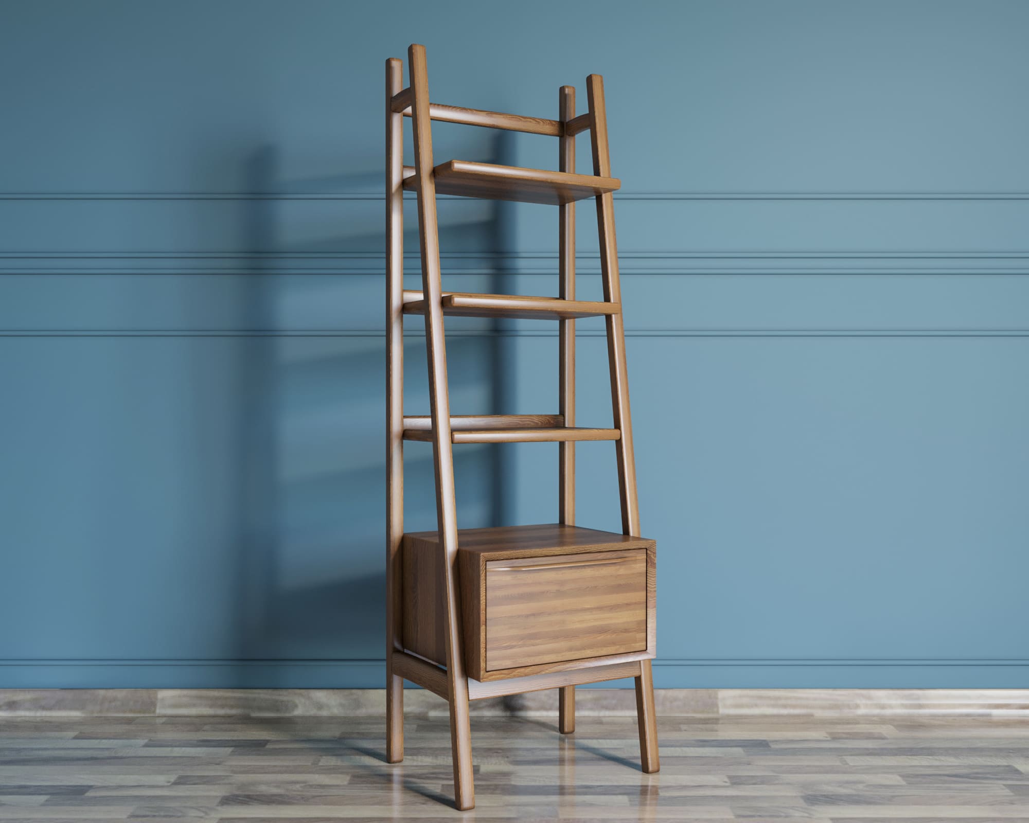 Стеллаж с открытыми полками узкий "Bruni"