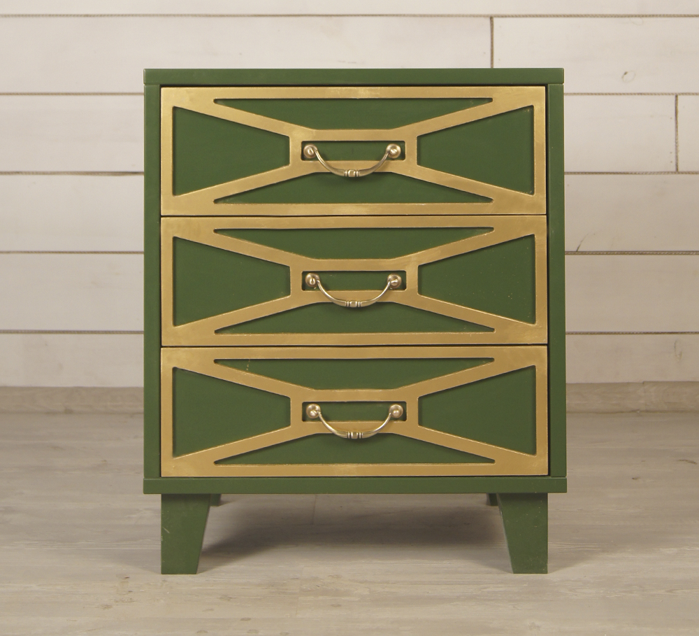 Прикроватная тумба с 3 ящиками «Emerald»