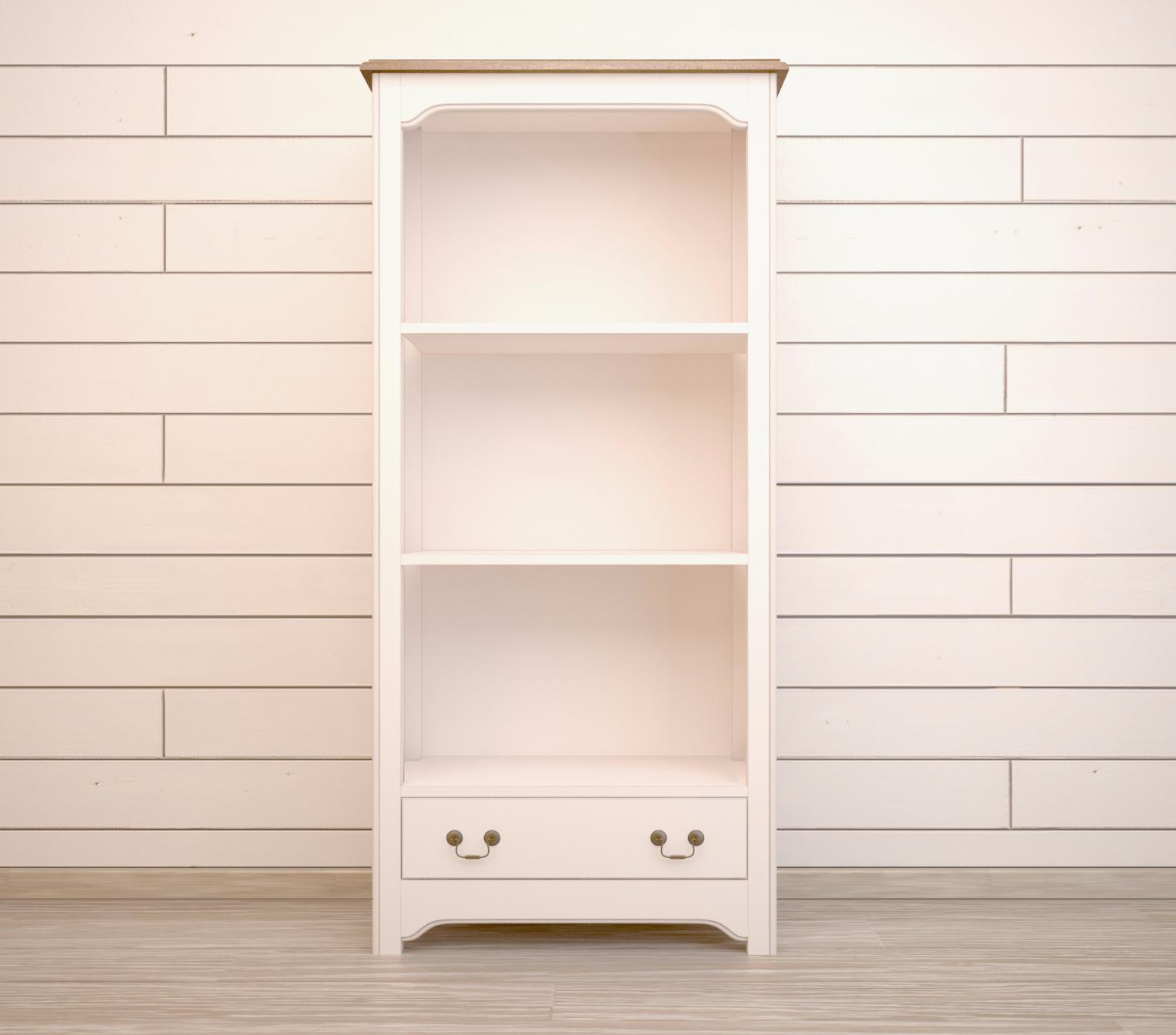 Стеллаж с ящиком "Olivia" в бежевом цвете