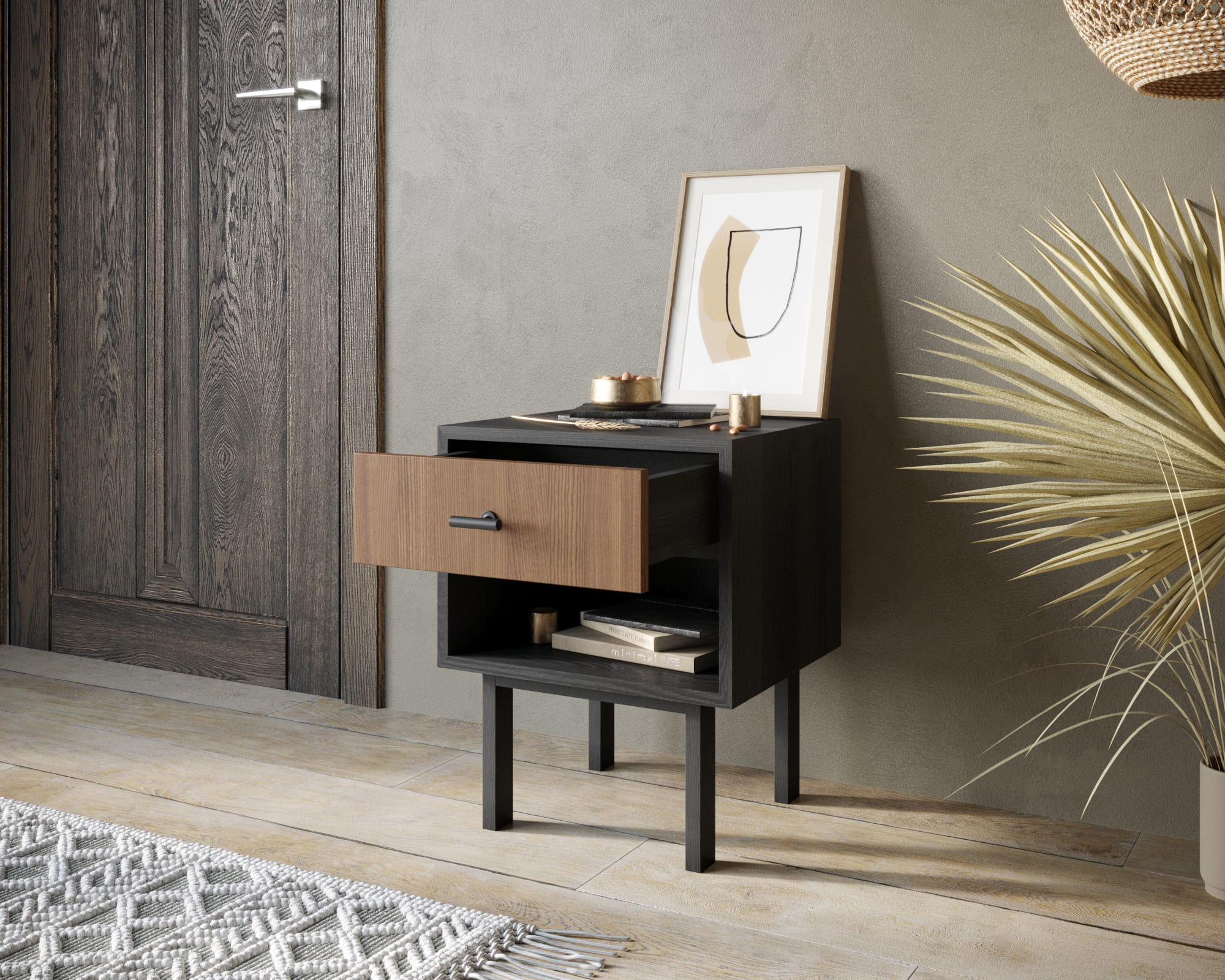 Тумбочка с верхним ящиком "Emerson"