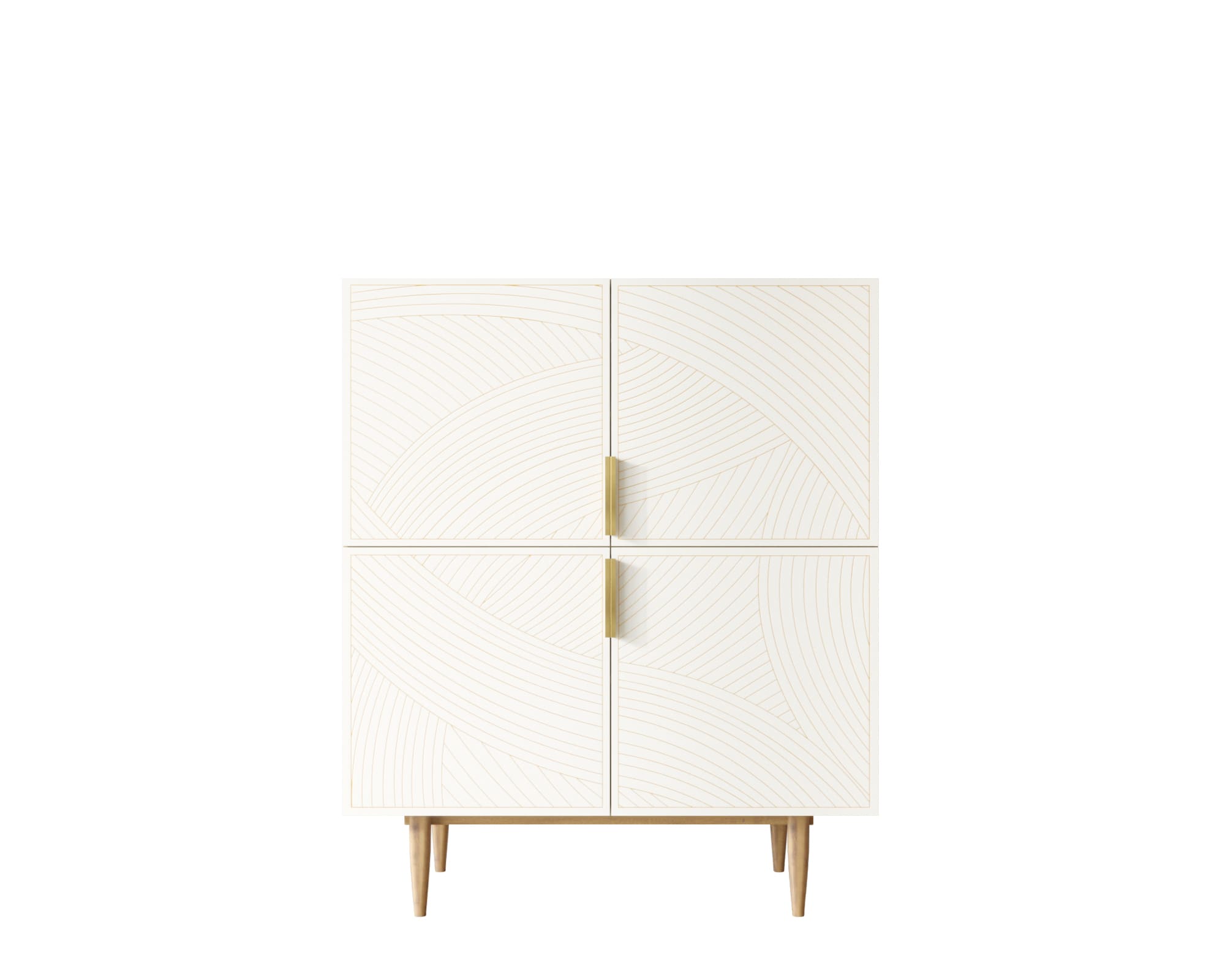 Большой комод с четырьмя дверками "Line" LN03/GR1