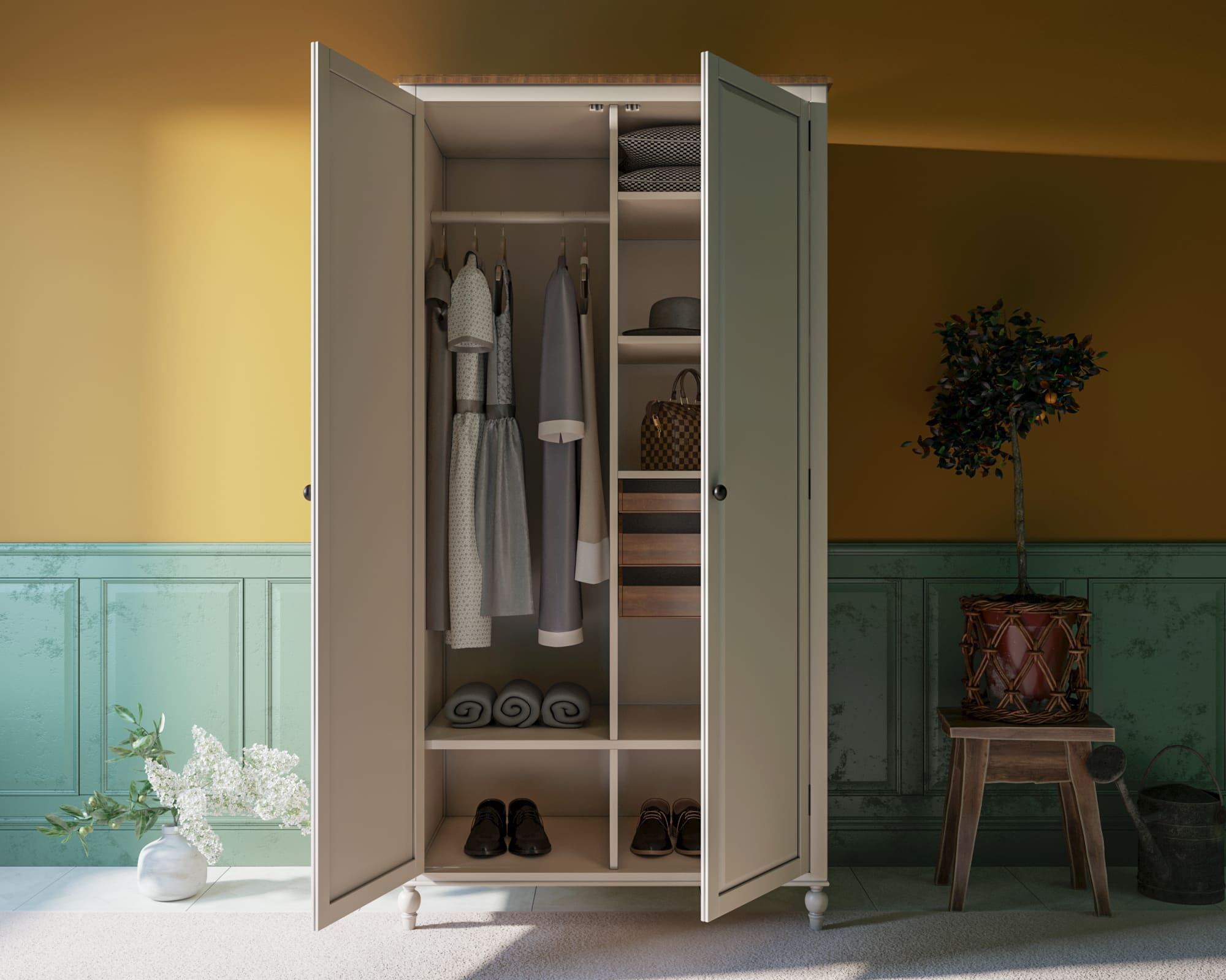 Шкаф двухстворчатый для одежды "Odri"