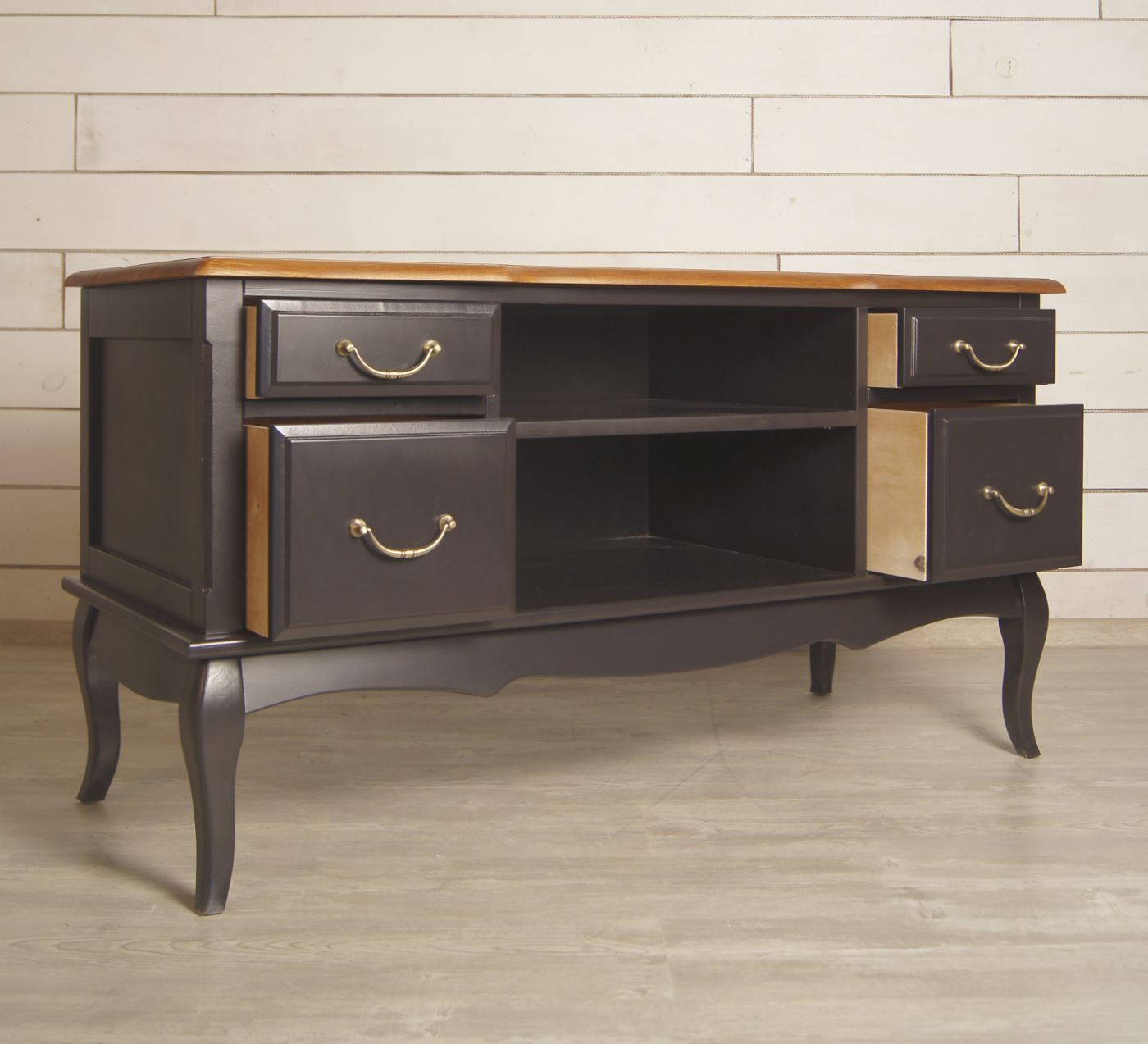 Комод под TV с 4 ящиками «Leontina Black»