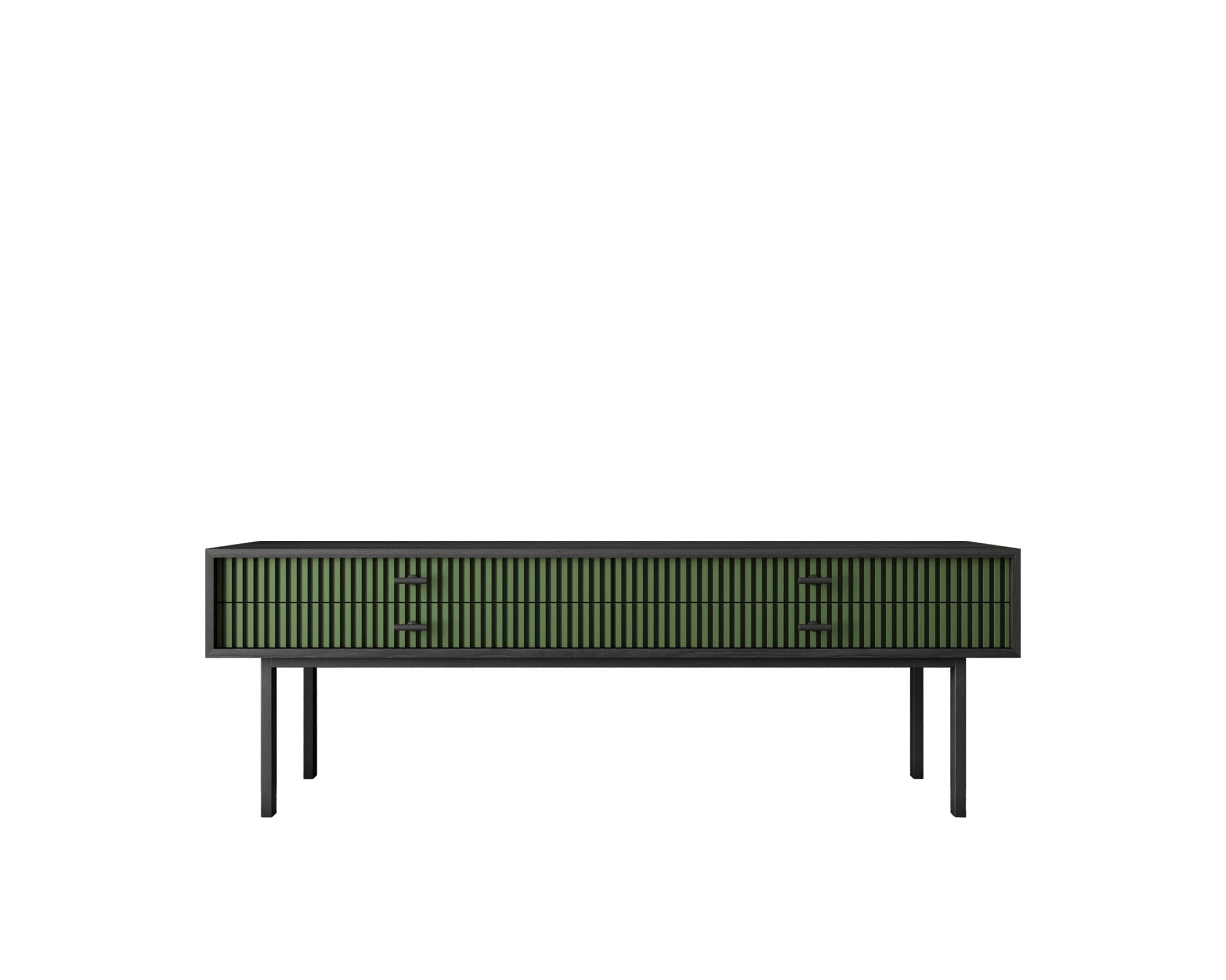 Консоль с двумя ящиками "Emerson" арт EM23/green/L