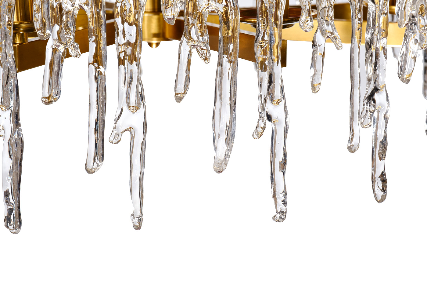 K2KG1102P-7A Люстра Tiara латунь/стекло прозр. 90*35*h55см