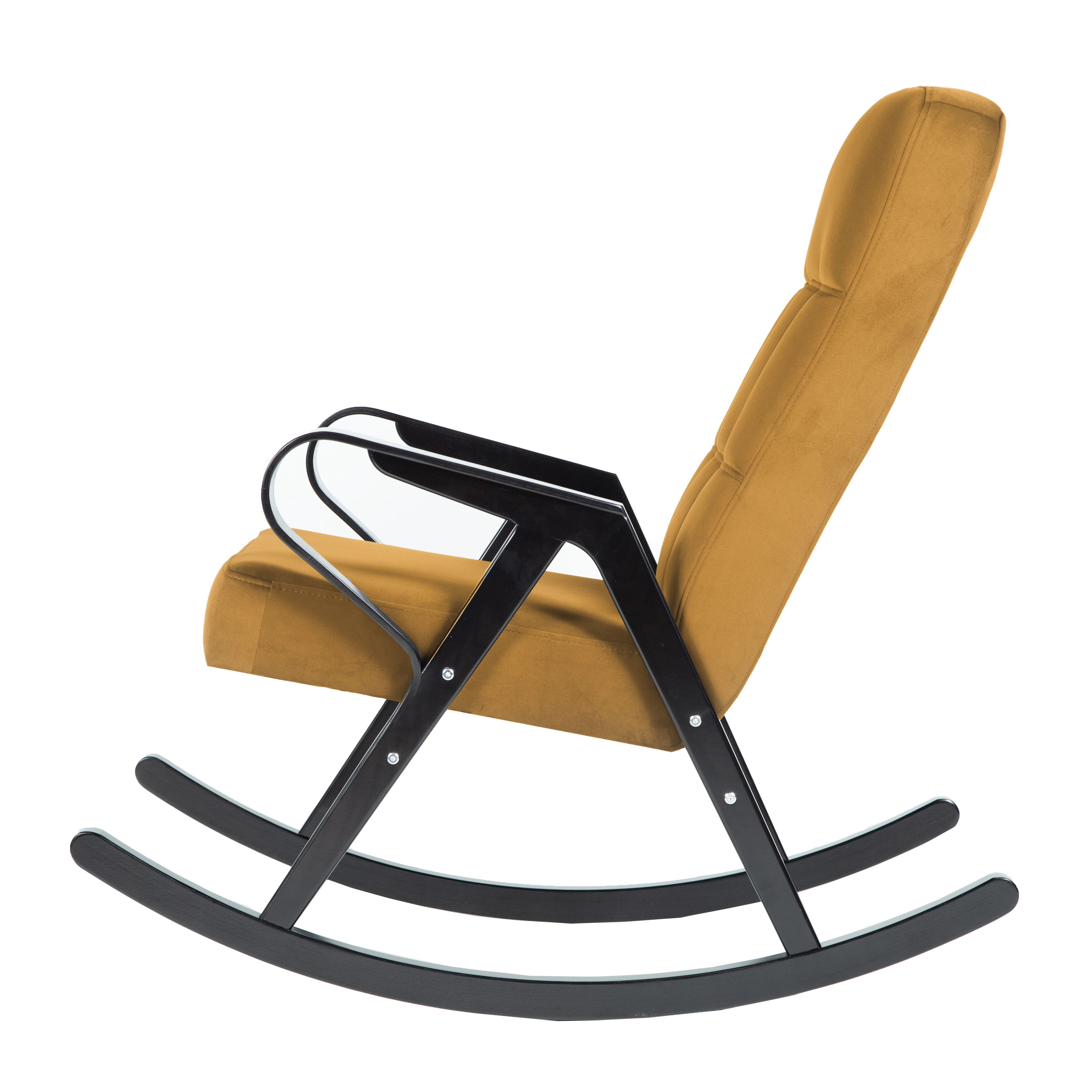 Кресло-качалка  Форетта   фреш 23 охра каркас  Чёрный  