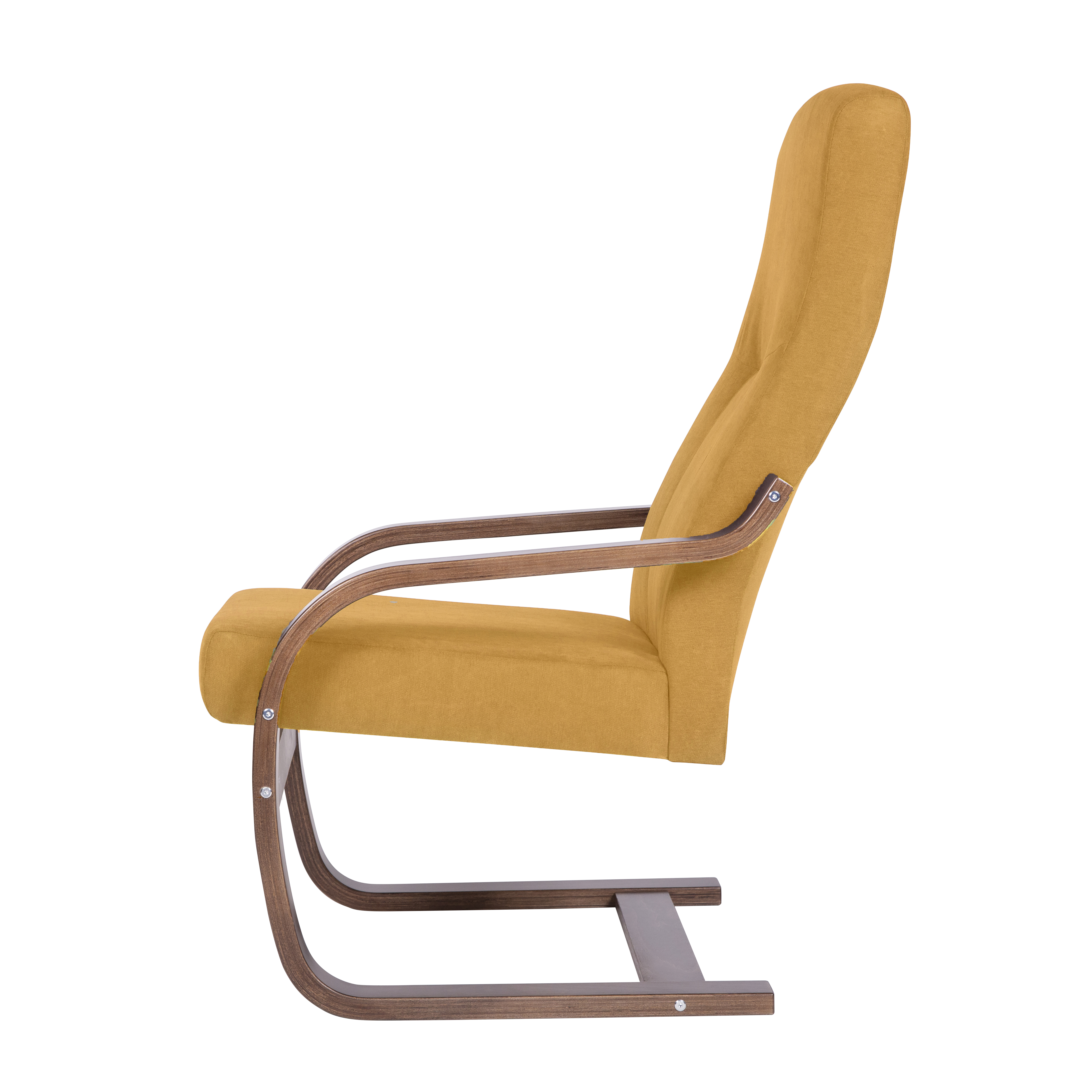 кресло Кристалл  фреш 23 охра каркас  Орех