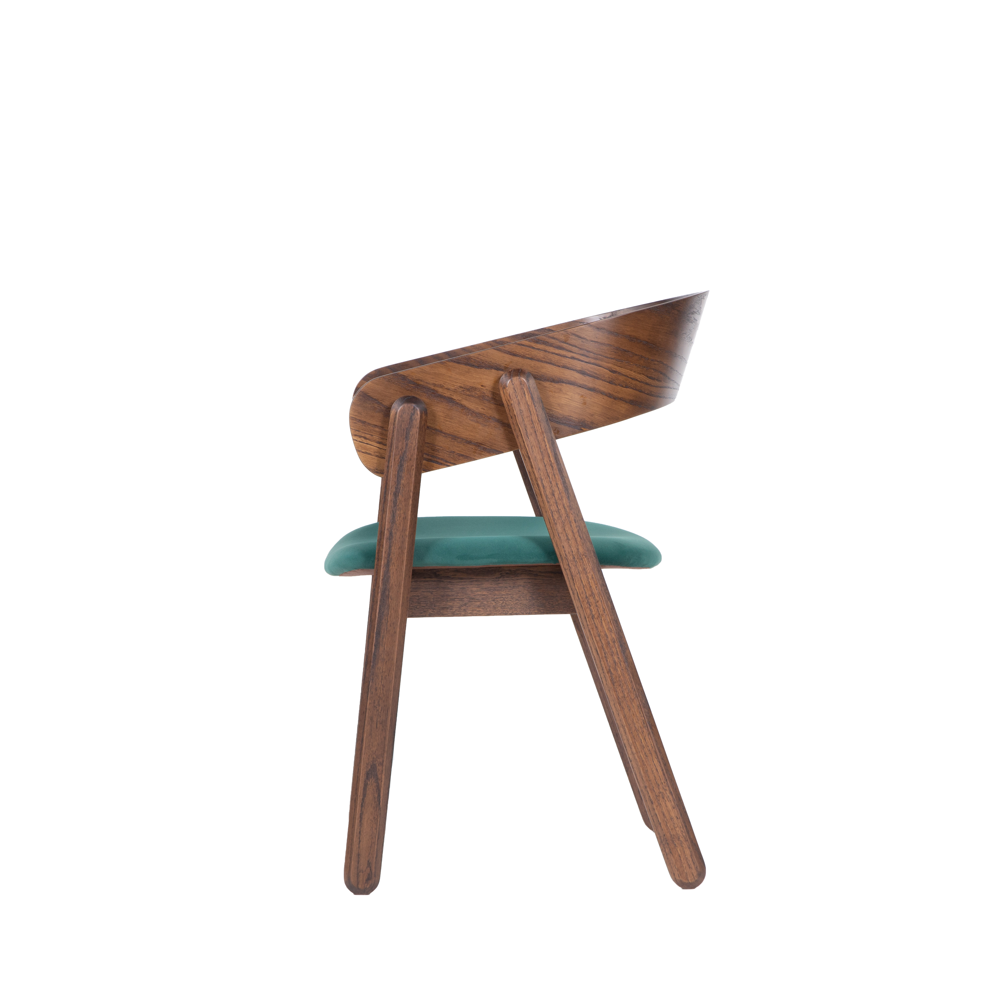 стул Армада Фреш 25 зелёный каркас Орех Американский