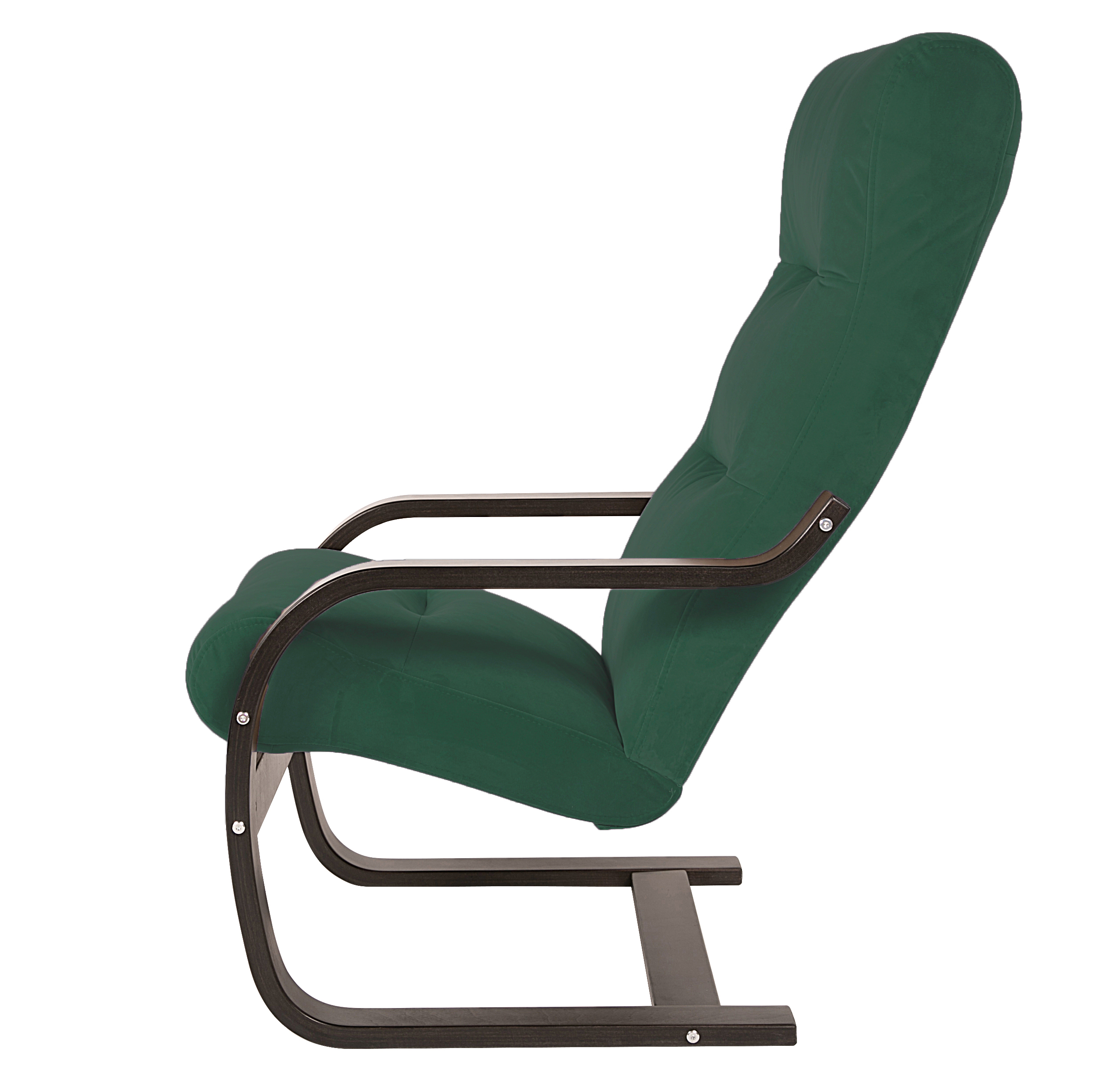 кресло Гарда Фреш 25 зелёный каркас Орех